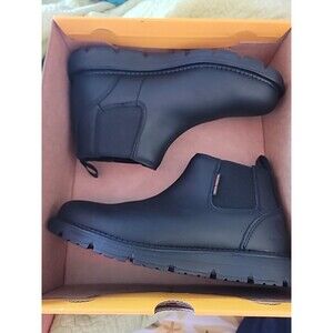 Carhartt Men's 9 Millbrook Romeo Black Soft-toe Chelsea Wedge Boots FM4021-M